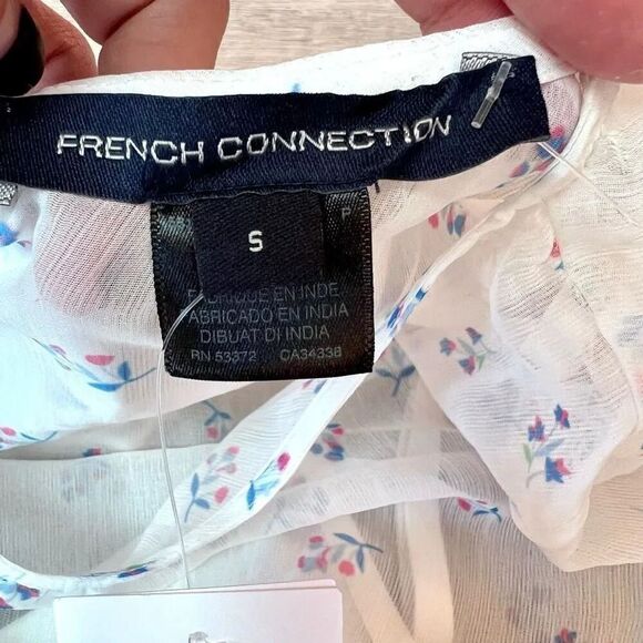 French‎ Connection Women's Summer White Cecilia Hallie Mini Dress Small NWT - Picture 8 of 14